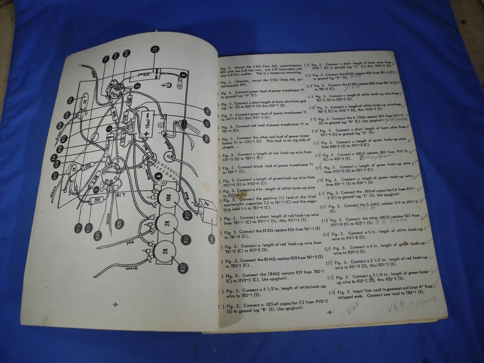 ¡Original! Manual de construcción EICO 249 Peak-to-Peak VTVM (¡Envío gratuito!) Foto 3 de 4