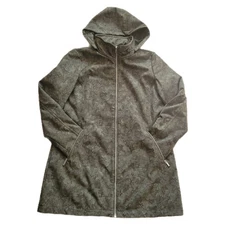 Dennis By Dennis Brasso Womens  Zip-Up Fleece Lined Removable Hood Windbreaker S