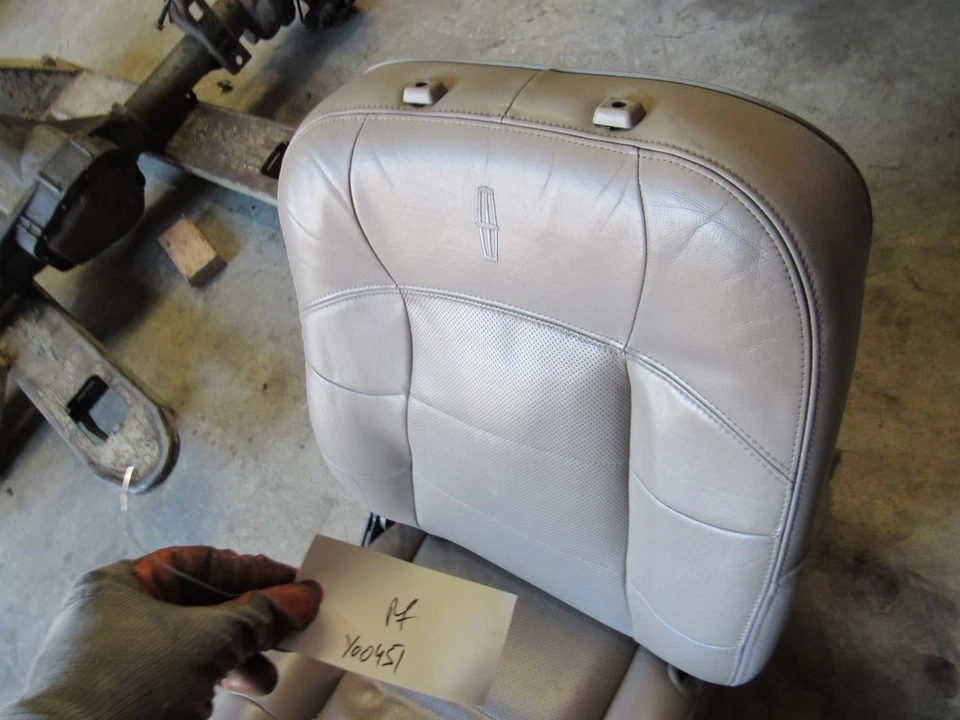 2000 Lincoln Navigator right passenger front leather heated seat beige OEM - Imagem 4 de 4