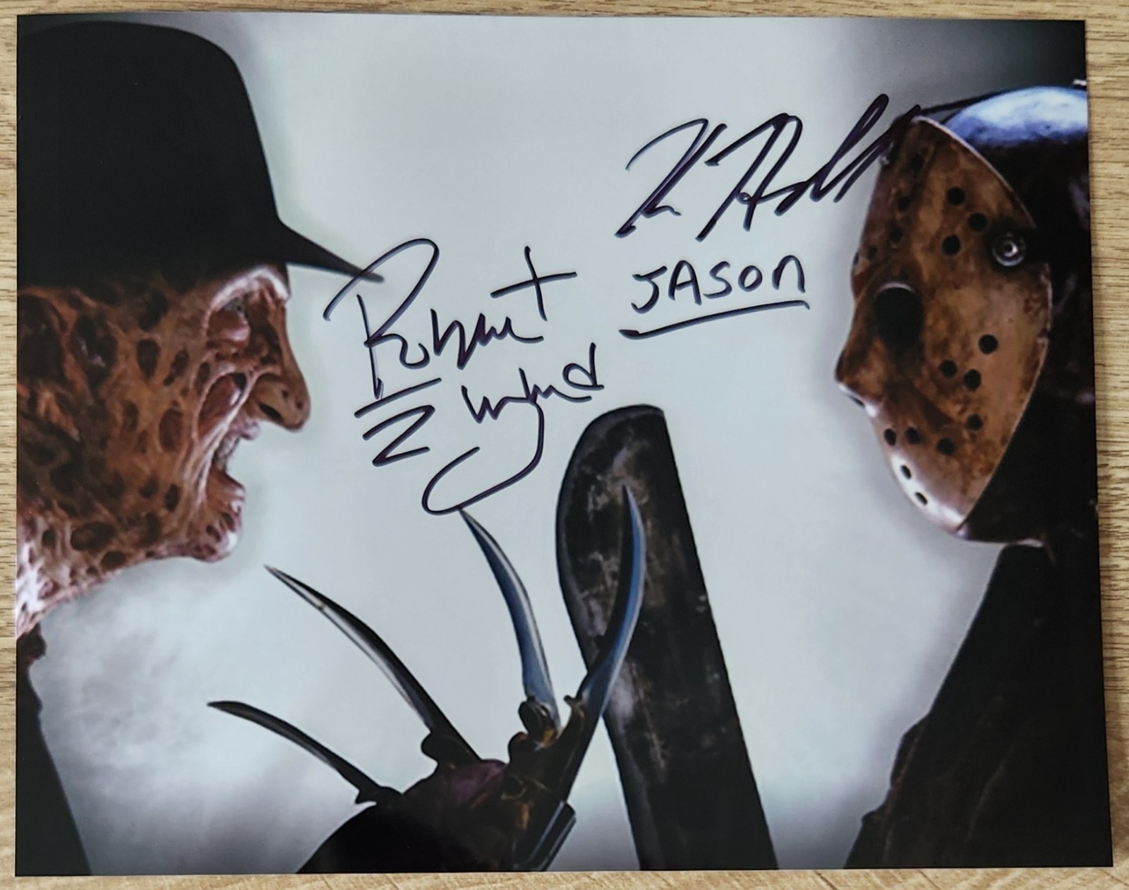 Robert Englund / Kane Hodder Nightmare On Elm Street Signed 8x10 with ...