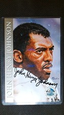 1998 JOHN HENRY JOHNSON AUTOGRAPHED /2500 FOOTBALL HALL OF FAME SIGNATURE SERIES