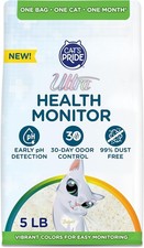 Cat's Pride Health Monitor Cat Litter Unscented Micro Crystals 5 LB Bag