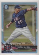 2018 Bowman Draft Chrome Sky Blue Refractor 93/402 Brusdar Graterol #BDC-3 zg6