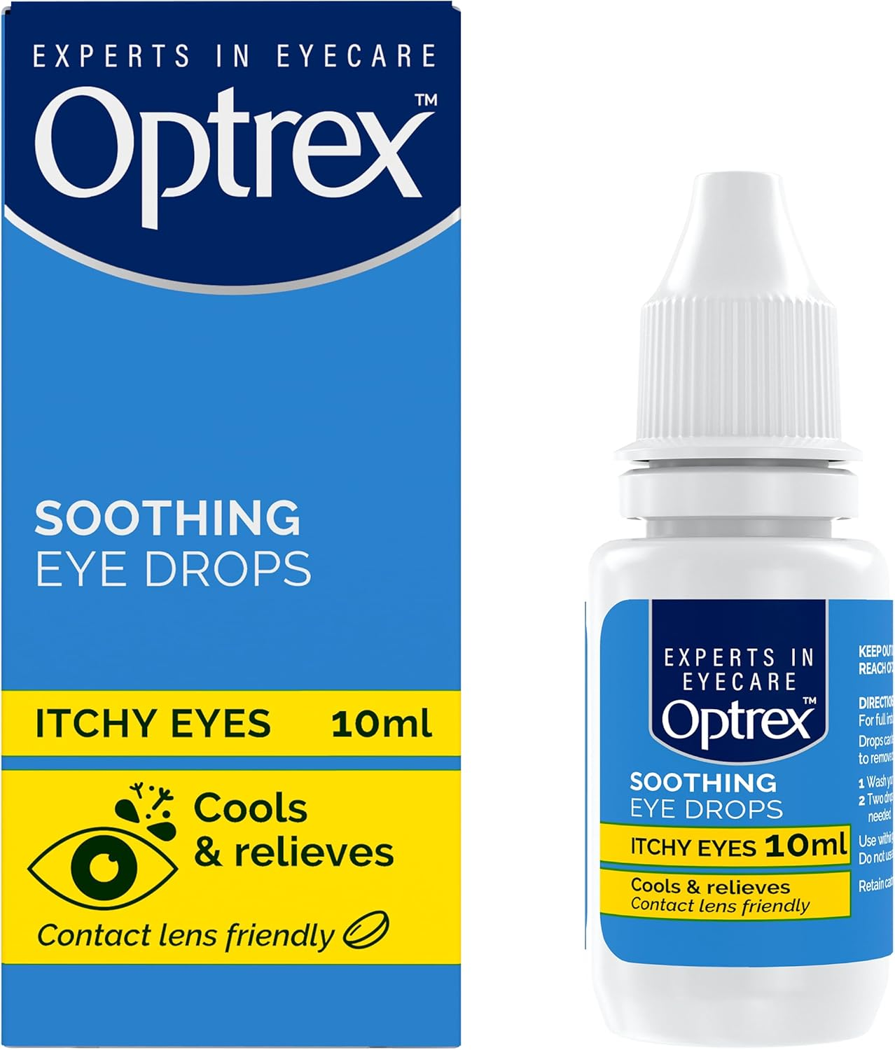 Optrex Itchy Eyes, Double Action Soothing Eye Drops, 10Ml, Soothes & Protects, C