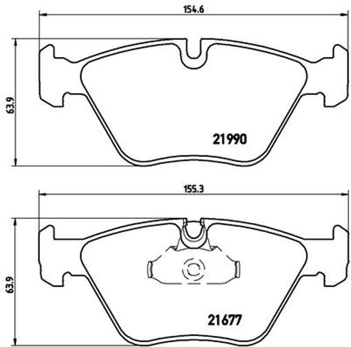 Front BREMBO P 06 065 Brake Pad Set, disc brake for BMW - Image 28