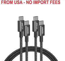 Anker USB C to USB C Cable, 2-Pack 6 FT 1.8 m Type C 100W Charger Cord, Fast C