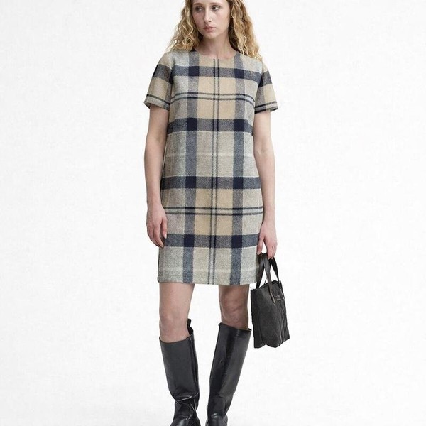 Women Barbour Dress Beige Wool 38 / M / 46
