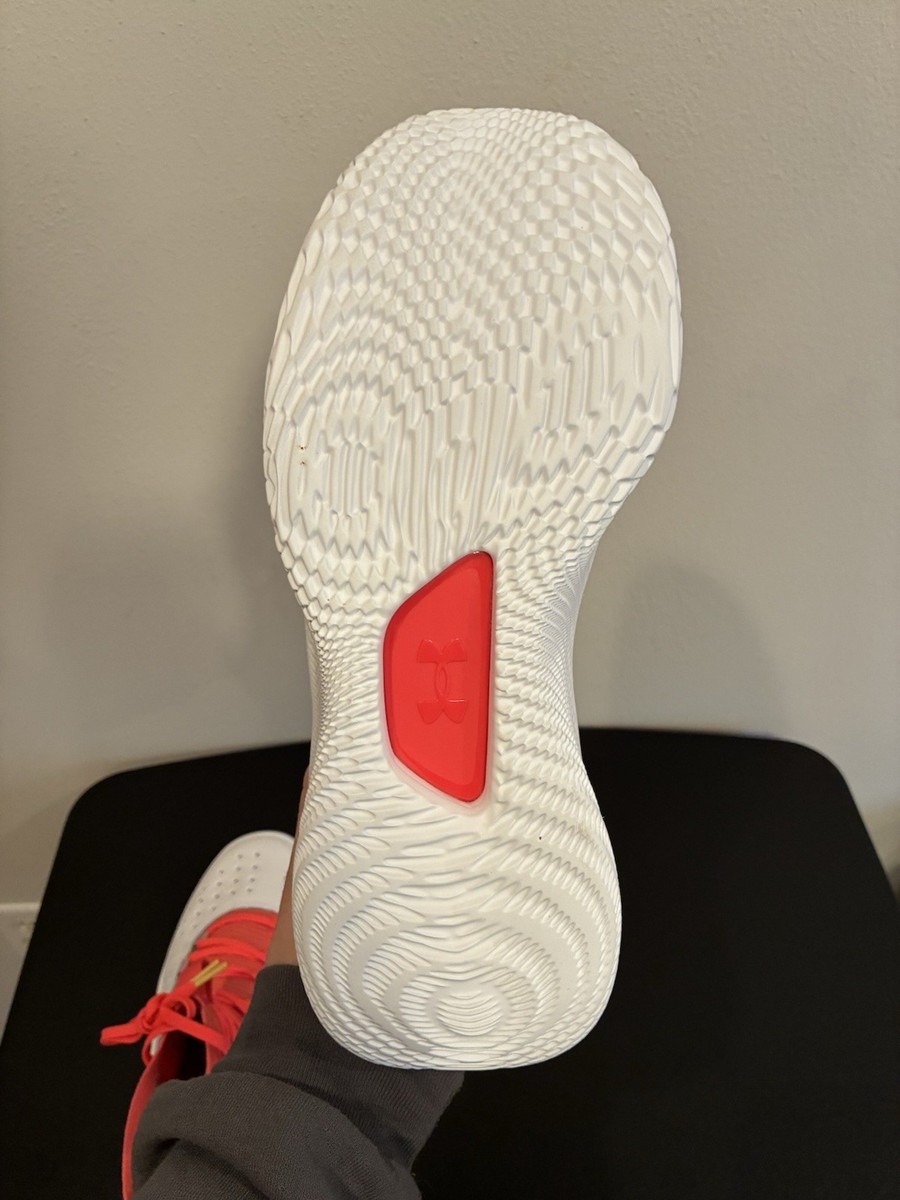 Size 14 - Under Armour Curry 4 FloTro White Red for sale online | eBay