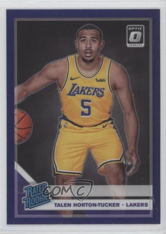 2019 Panini Donruss Optic Rated Rookie Purple Prizm Talen Horton-Tucker #151 8d4