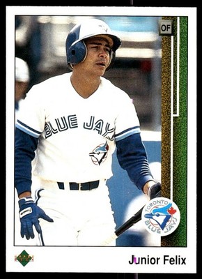 Junior Felix 1989 Upper Deck #743 Blue Jays MLB READ FREE SHIPPING AutographDen