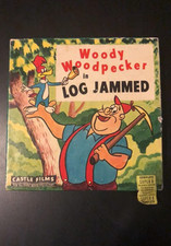  VINTAGE Disneyana Woody Woodpecker in Log Jammed 8mm Film