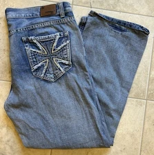 Vintage Flypaper Bootcut Blue Denim Jeans Men’s 38x30