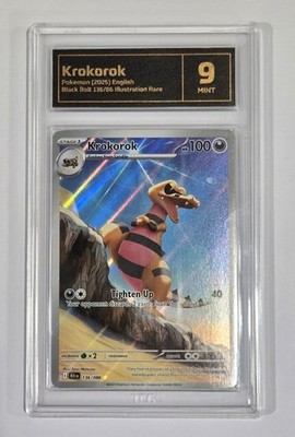 Pokemon Slab: Krokorok - 136/086 - BLK- Graded TCG Mint 9
