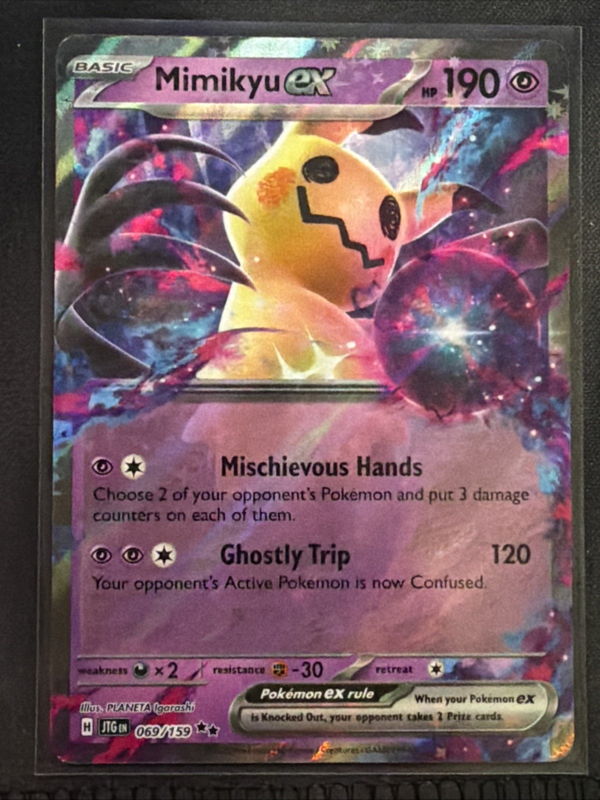 Pokemon TCG Journey Together Mimikyu ex #069/159 NM