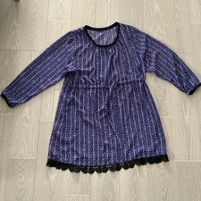 Anna Sui Purple Tunic Casual Dress Used Japan