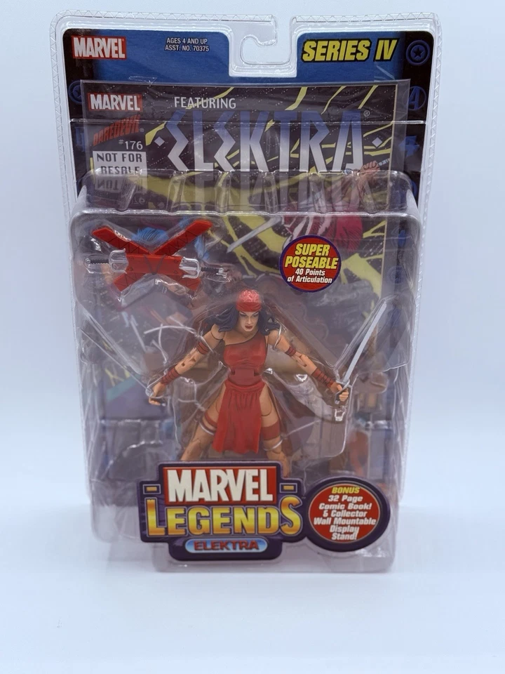 FIGURA DE ACCIÓN ELEKTRA SERIE 4 MARVEL LEGENDS TOY BIZ DAREDEVIL NUEVA/SELLADA Foto 3 de 3