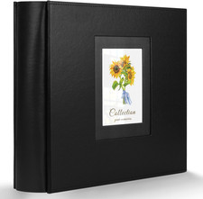 Photo Album 4X6 1000 Photos, Leather Cover Extra Large Capacity Wedding Family G