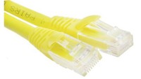 Kabel Kategorii 6, ŻółTy, Wtyk Rj45/MęSki Rj45Dł.: 500Mm, Mat. Koszulki: Lszh RS