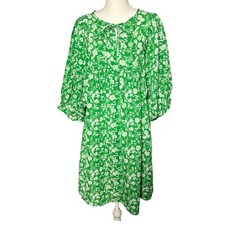 Dokotoo Size M NWT Green Floral Babydoll Mini Dress Cottagecore Boho