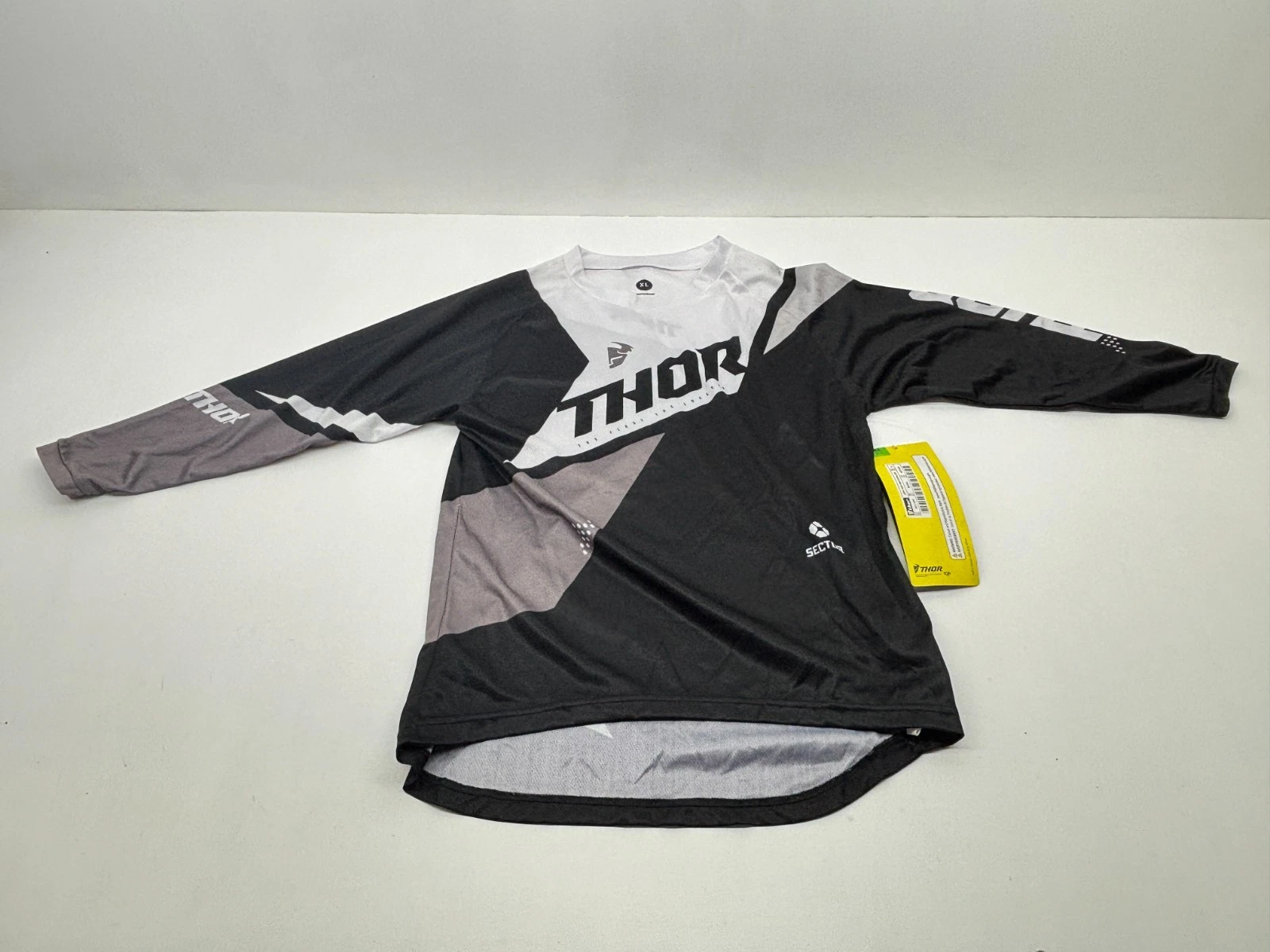 Thor MX S22Y Motocross Jersey Men's Youth Extra Large Black White Grey Of-Road