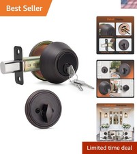 Traditional Single Cylinder Deadbolt with Thumb Turn, Oil Rubbed Bronze Finish