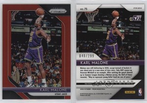 2018-19 Panini Prizm Red Prizm /299 Karl Malone #75 HOF