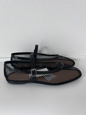 A New Day Women's Black Issa Mesh Mary Jane Ballet Flats Size 11-NWT / No Box