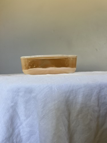 Vtg Anchor Hocking Fire King Peach Lustre 1 1/2 Qt Bread Loaf Pan 410 BakingDish - Picture 14 of 15