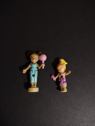 1992 Polly Pocket Bubbly Bath Set & 2 Figures - Shani & Jewel Magic Ball Figure - Picture 4 of 5