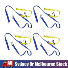 4 Pack Motorbike Motorcycle Ratchet Tie Down Strap Restraint KTM 25mmx1.7m OZS