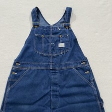 Vintage Sears Tradewear Union Made Denim Overalls W40 L32 Bibs Dungarees USA