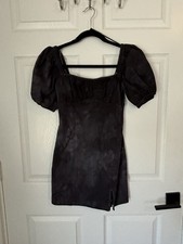 womans ASTR yhr lsnrl dixr xs short sleeved grey tie dye mini dress