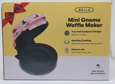 Bella Mini Gnome Waffle Maker New! *Free Shipping*
