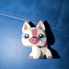 LPS Littlest Pet Shop White Dog Figure with Pink Ears & Nose — photo 2