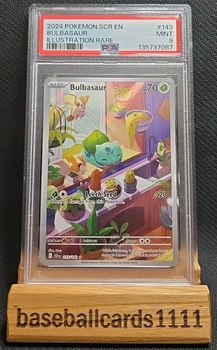 Bulbasaur #143 Pokemon Stellar Crown PSA 9 P1