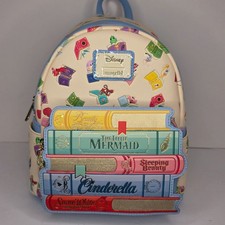 Image of Loungefly Disney Princess Classic Books and Sidekicks Mini Backpack
