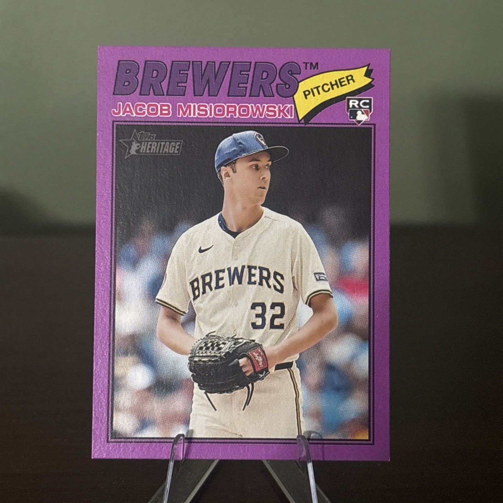 2026 Topps Heritage #144 Jacob Misiorowski RC Light Purple Border Rookie