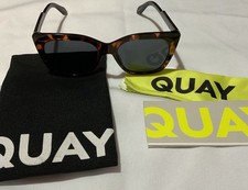   Quay Tag Me Tortoise Square Frame / Smoke Lenses Sunglasses