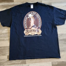 Mackinac Island Brewing Co Bareback Ale Tee Men’s 2XL Sexy Cowgirl Daisy Dukes