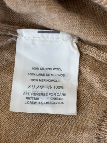 J Crew Pullover Merinowolle leicht Gr. PM Damen hellbraun " - Bild 6 von 8