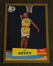 🔥 JEFF GREEN RC ✨️ 2007-08 TOPPS 50th Anniversary #115 GOLD VARIATION #'d/2007
