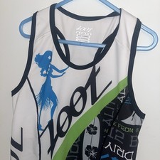 Zoot Women's Ultra Tri Ali'I Racerback Shirt Flying Hawaiian Design Size XS