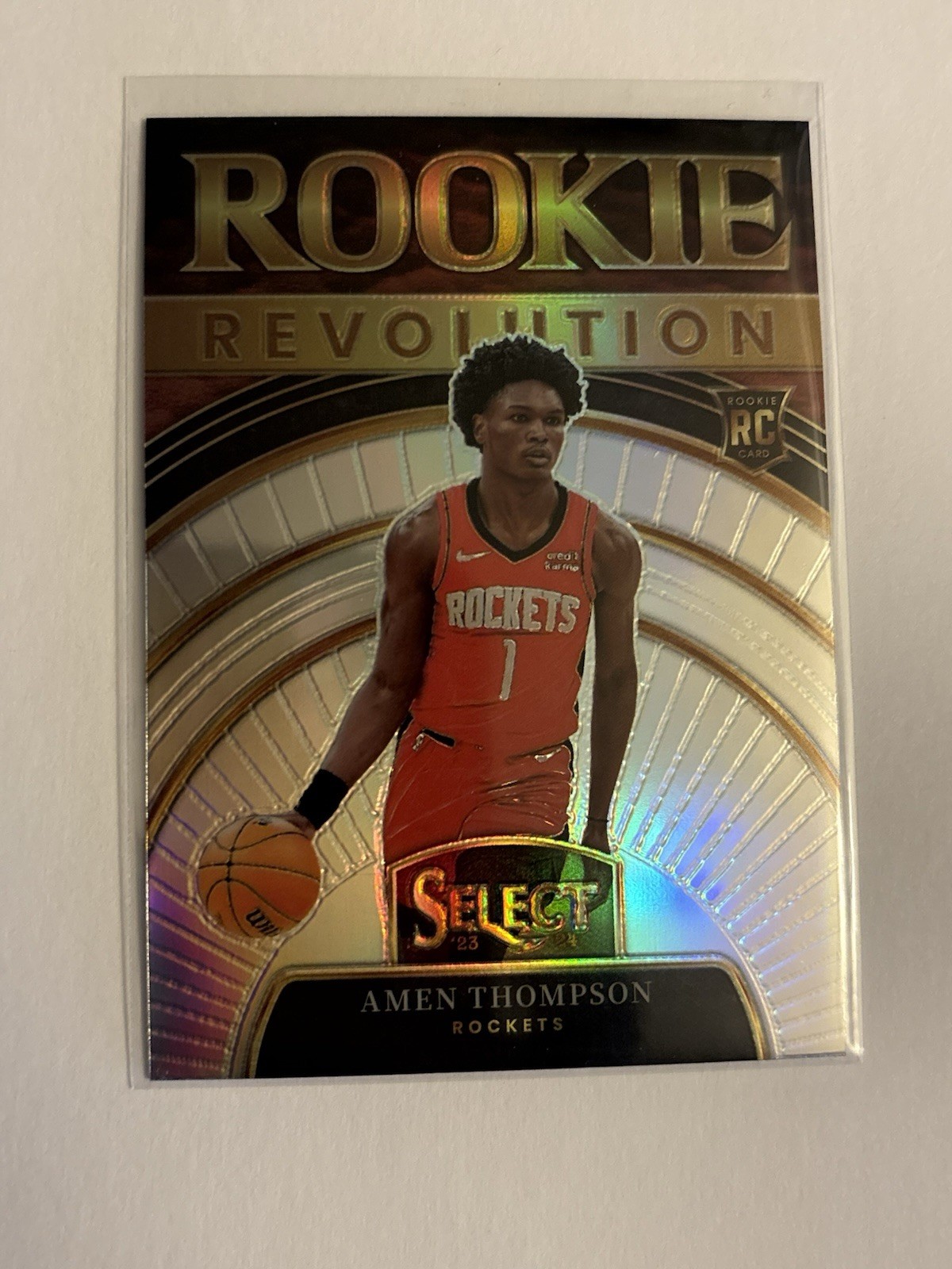 2023-24 Select Prizm Silver Rookie Revolution AMEN THOMPSON No. 14!