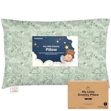 Toddler Pillow with Pillowcase, Jumbo 14X20 - Soft Organic Cotton Dinodood