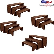 Solid Wood Display Risers Rustic Table Stands Home Decor Vendor Events New
