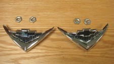 1955 CHEVY V-8 EMBLEMS under tail lamps ** USA MADE **