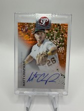 2022 Topps Pristine - Pristine Autographs Matt Chapman #PA-MC Orange Pulsar...