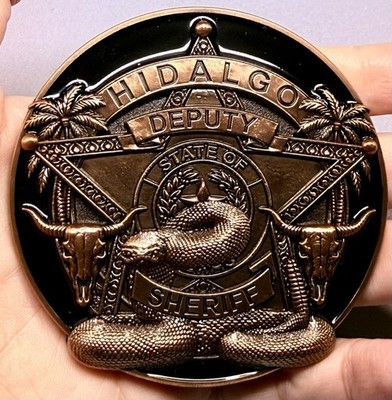   HIDALGO COUNTY DEPUTY SHERIFF PATROL DIVISION TEXAS Challenge Coin Bronze Big