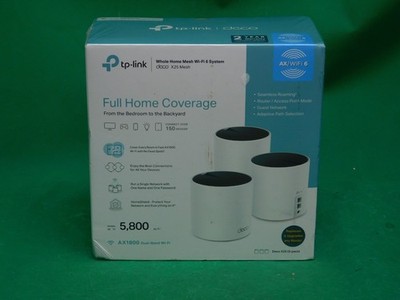 TP-Link - Whole Home Wi-Fi 6 Sys - Deco X25 Mesh - 5,800 sq ft - Free Ship NIB