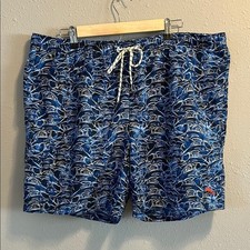 Tommy Bahama Relax Blue Swim Shorts Swordfish XXL